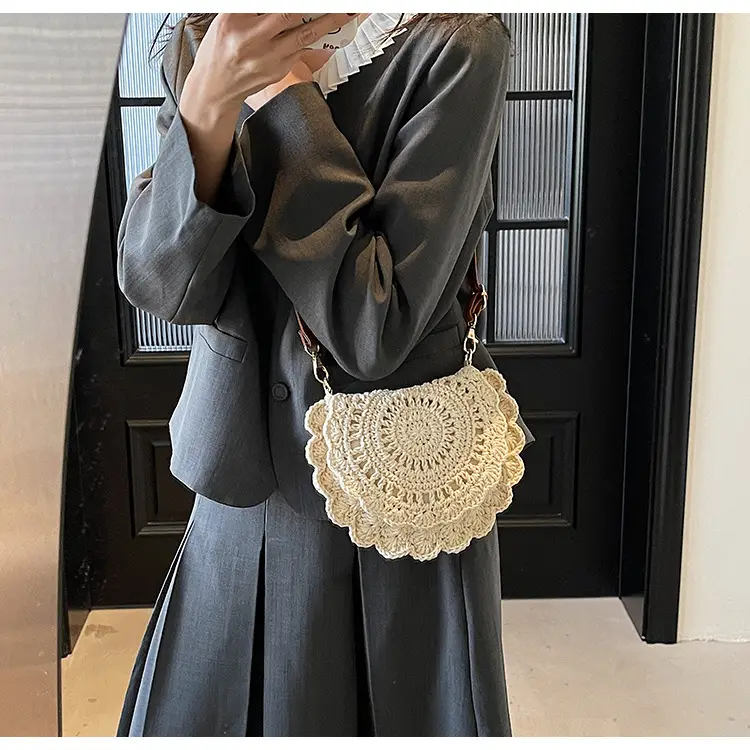 Cute Lace Crossbody Bag for Women Brown — feature 16
