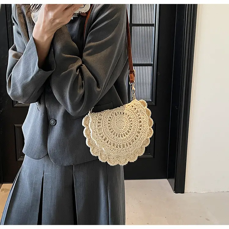 Cute Lace Crossbody Bag for Women Brown — feature 17