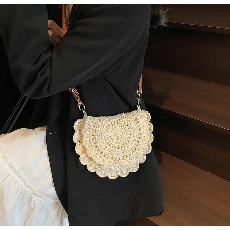 Cute Lace Crossbody Bag for Women Brown — feature 19