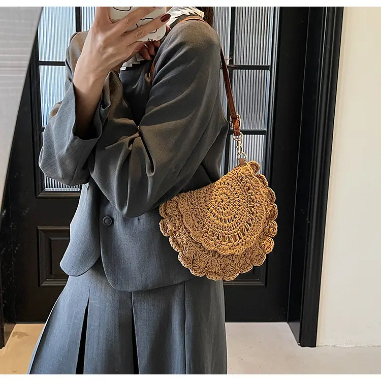 Cute Lace Crossbody Bag for Women Brown — feature 26