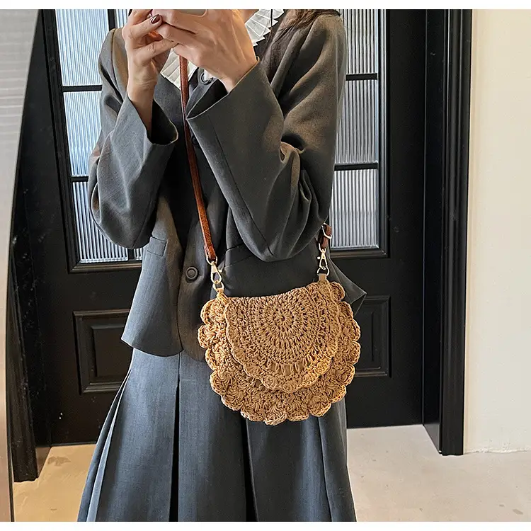 Cute Lace Crossbody Bag for Women Brown — feature 27