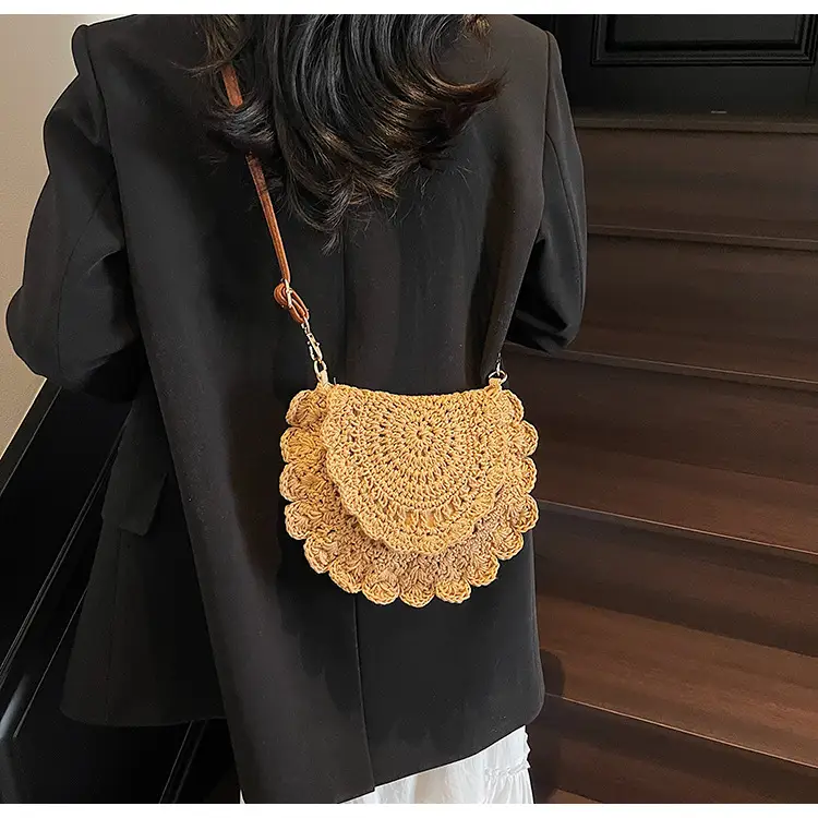 Cute Lace Crossbody Bag for Women Brown — feature 28