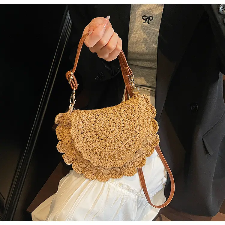 Cute Lace Crossbody Bag for Women Brown — feature 31