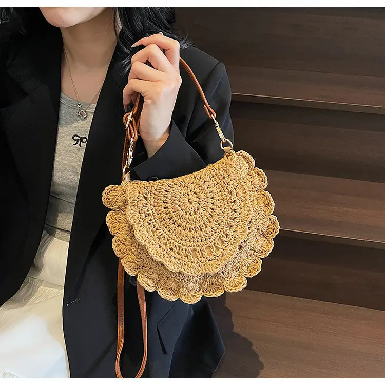 Cute Lace Crossbody Bag for Women Brown — feature 32
