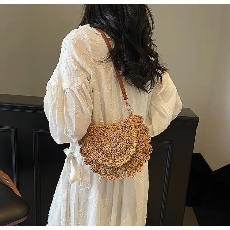 Cute Lace Crossbody Bag for Women Brown — feature 34