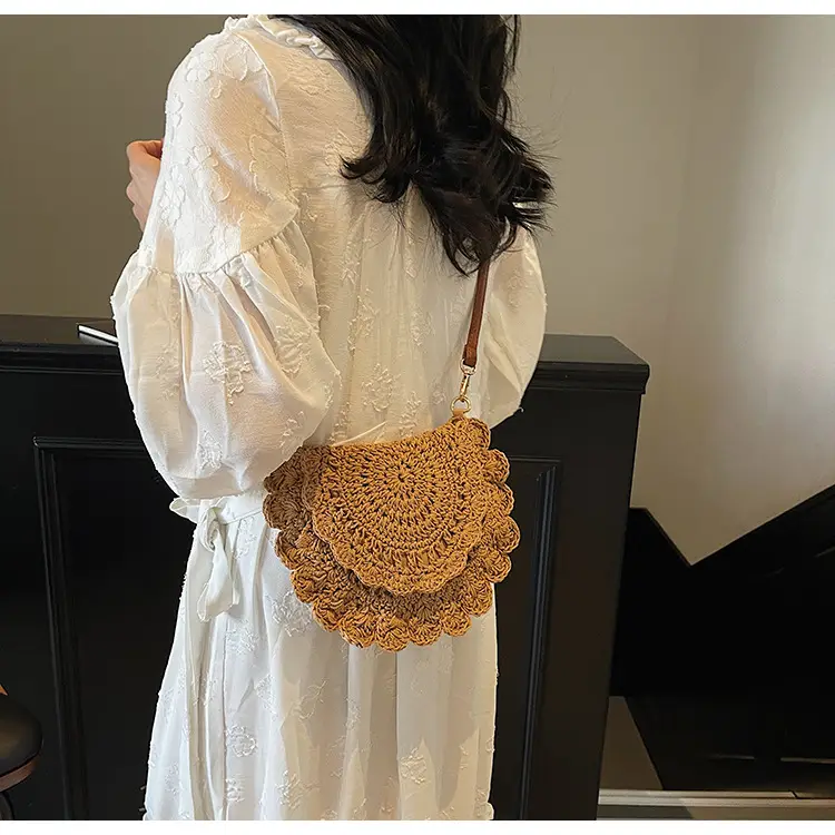 Cute Lace Crossbody Bag for Women Brown — feature 35