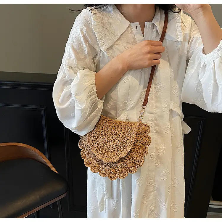 Cute Lace Crossbody Bag for Women Brown — feature 36