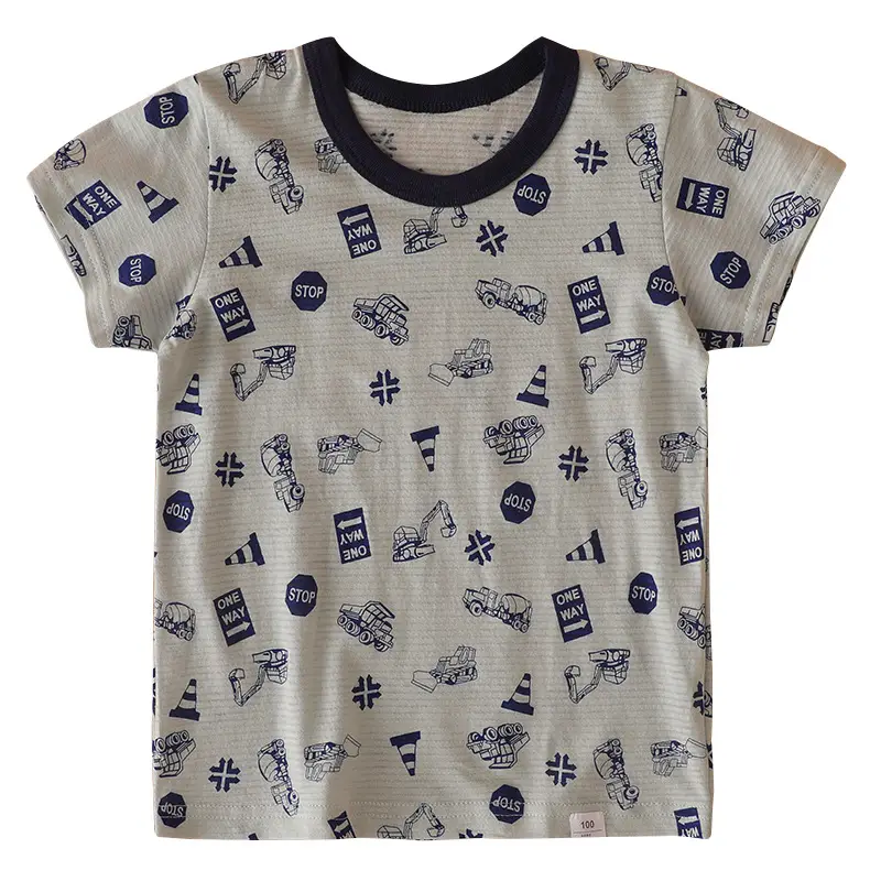 Japanese Print 3Yr Boys T-Shirt Cotton Summer Wear - Image 6