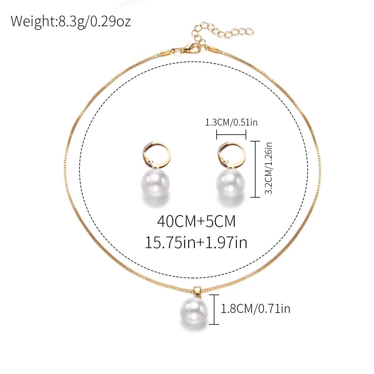Pearl Pendant Necklace for Women's Elegant Jewelry