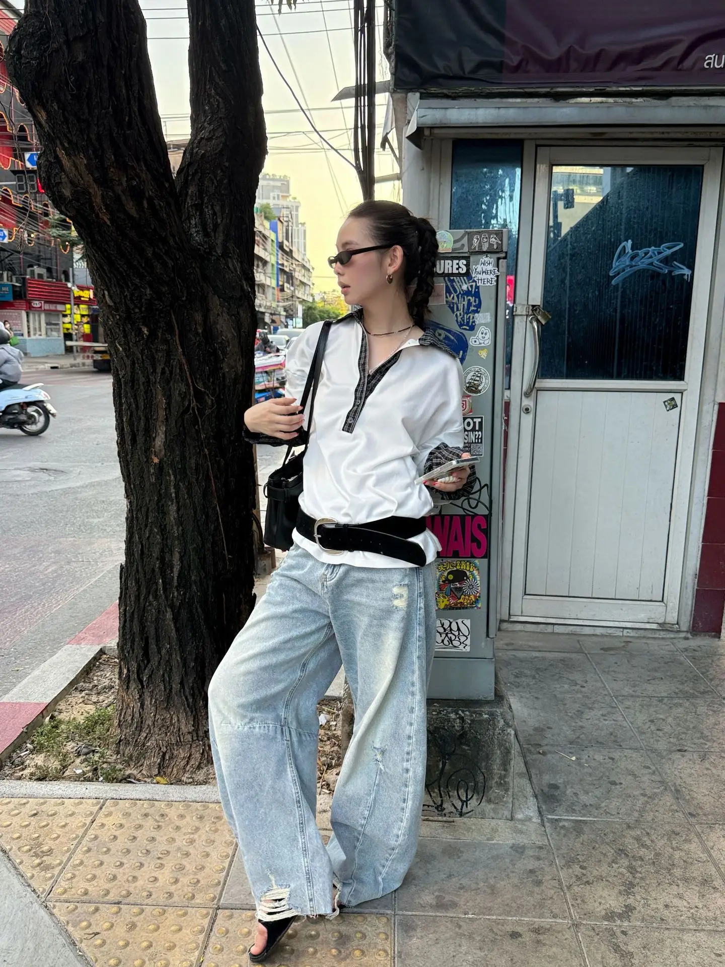 White Strappy Streetwear with Belt & Boots — feature 10