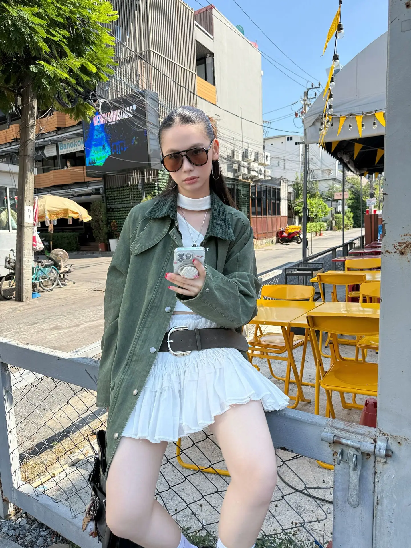 White Strappy Streetwear with Belt & Boots — feature 13