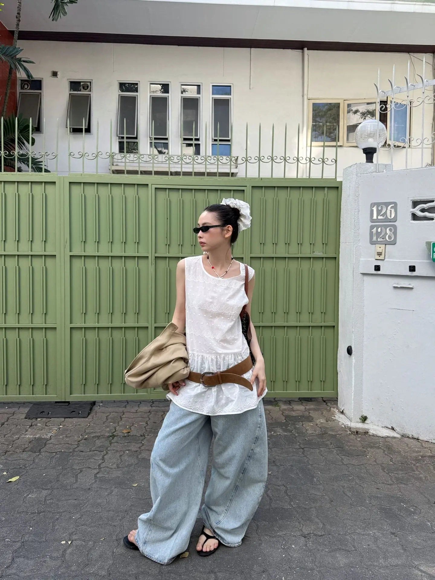 White Strappy Streetwear with Belt & Boots — feature 23