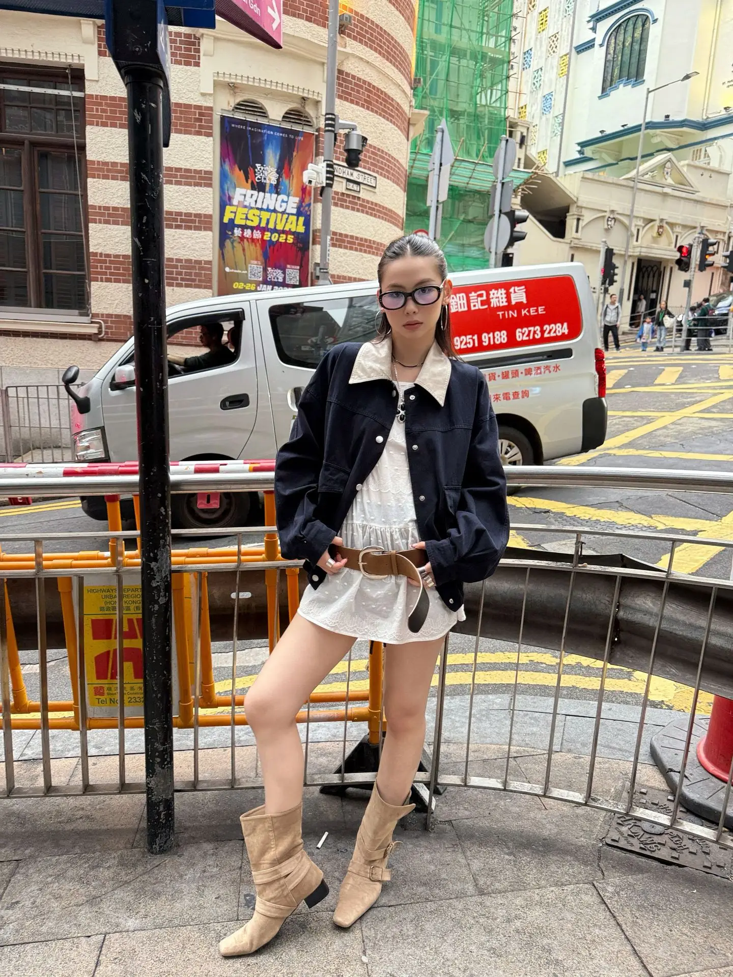 White Strappy Streetwear with Belt & Boots — feature 25