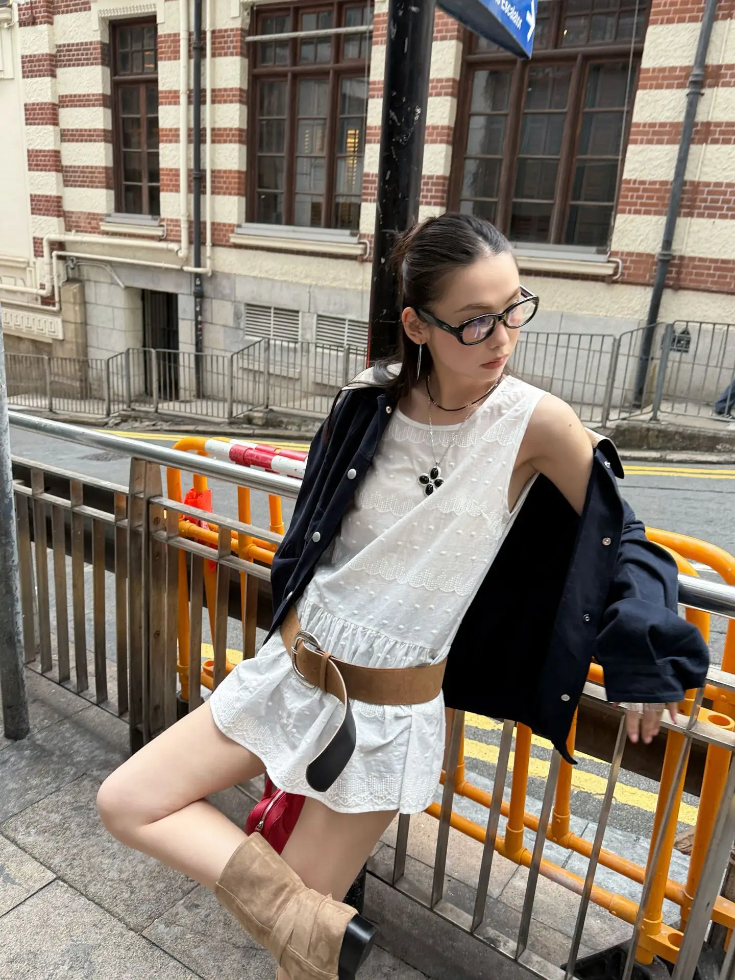 White Strappy Streetwear with Belt & Boots — feature 26