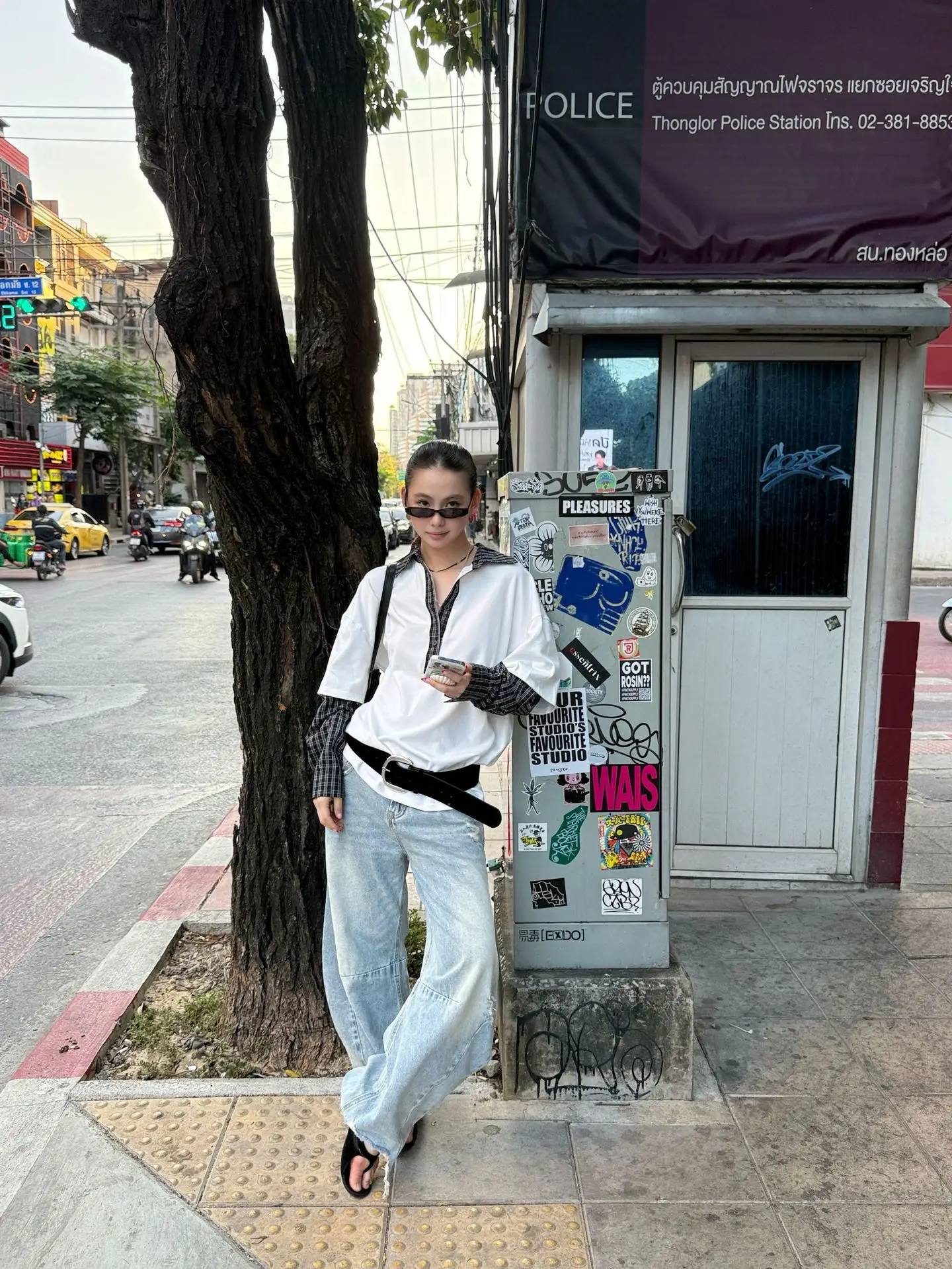 White Strappy Streetwear with Belt & Boots — feature 9