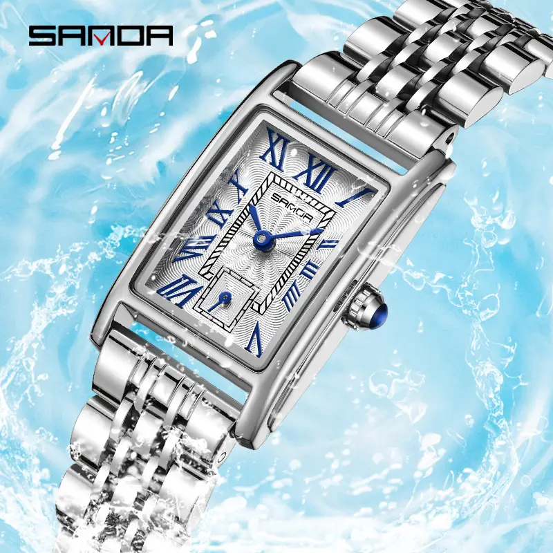 Sanda Square Women's Quartz Watch Roman Plate Waterproof - Image 8