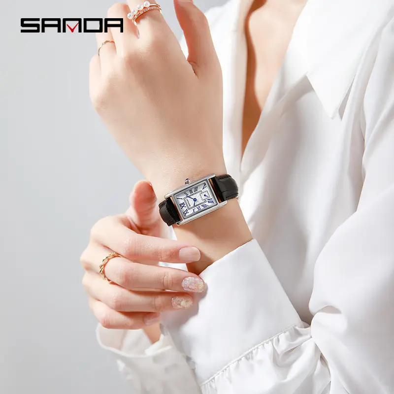 Sanda Square Women's Quartz Watch Roman Plate Waterproof - Image 9