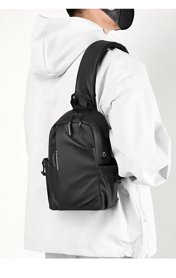 Men's Waterproof Crossbody Bag Black Sports Cycling — feature 20