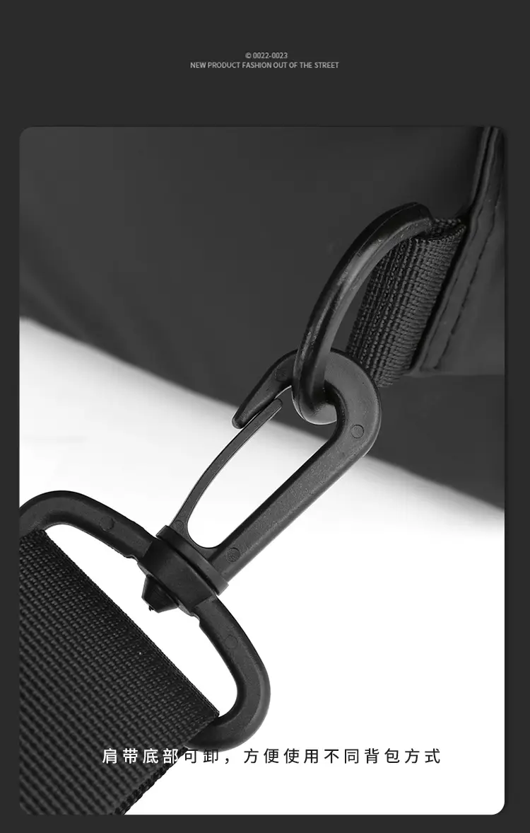 Men's Waterproof Crossbody Bag Black Sports Cycling — feature 26