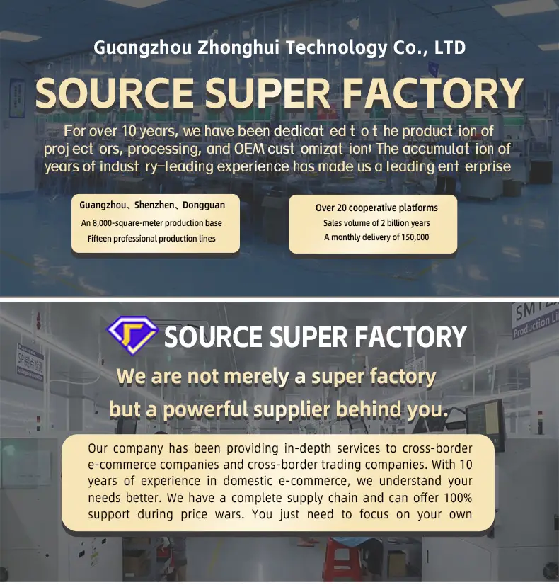Source Factory HY300 Portable Smart Projector Android 11 LCD Projector Support HD 4K — feature 1