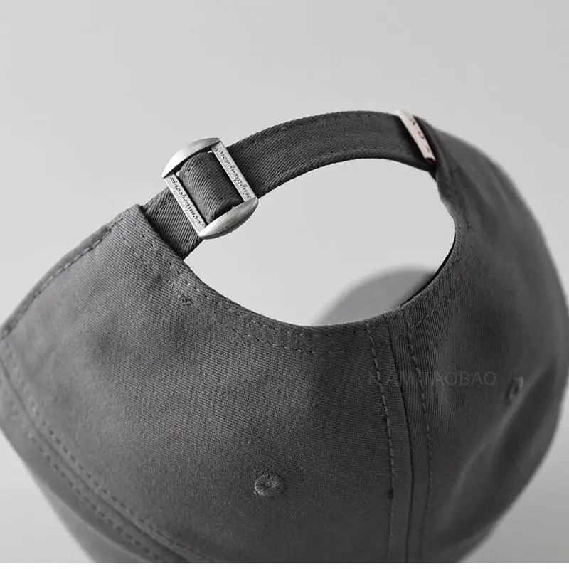 2025 Japanese Style Baseball Cap Grey Retro Big Head