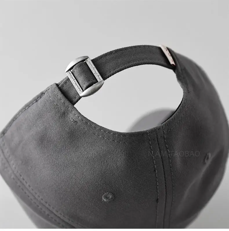 2025 Japanese Style Baseball Cap Grey Retro Big Head — feature 12