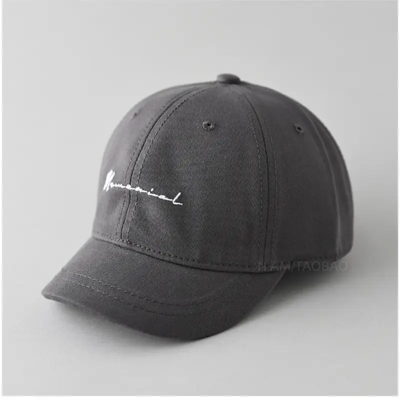 2025 Japanese Style Baseball Cap Grey Retro Big Head