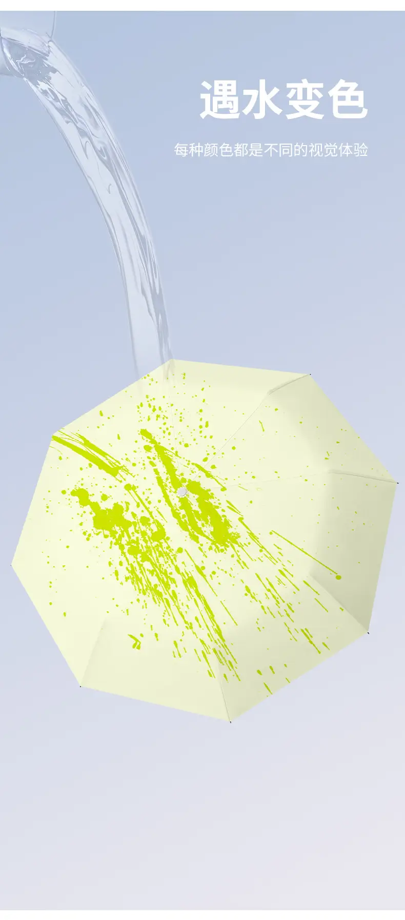 Color-Changing Umbrella with Ink Splash Effect — feature 5
