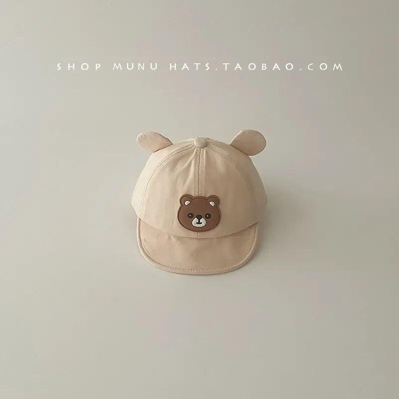 Baby Bear Cap Brown Beige Spring Cap for Kids — feature 17