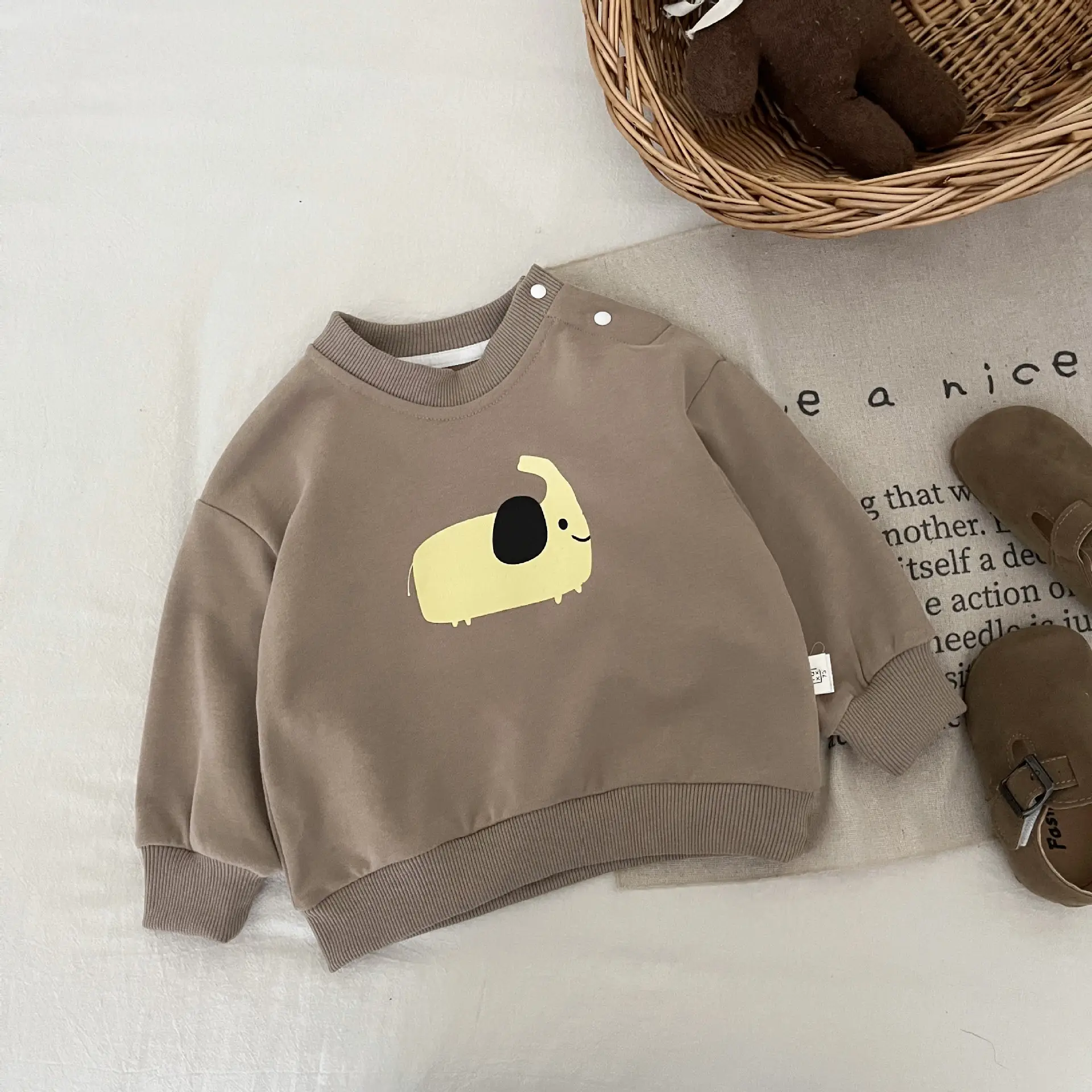 Boys Sweatshirt Cartoon Print Long Sleeve Spring 2025