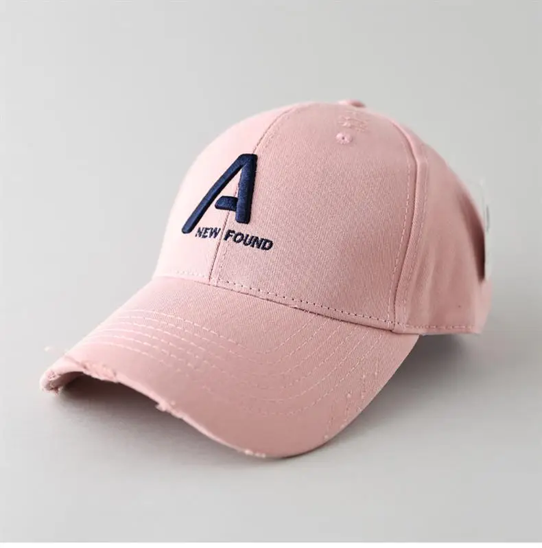 Women's Red A Letter Embroidered Baseball Cap — feature 15