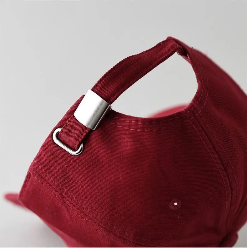Women's Red A Letter Embroidered Baseball Cap — feature 17