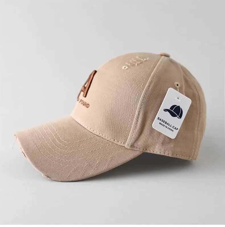Women's Red A Letter Embroidered Baseball Cap — feature 8