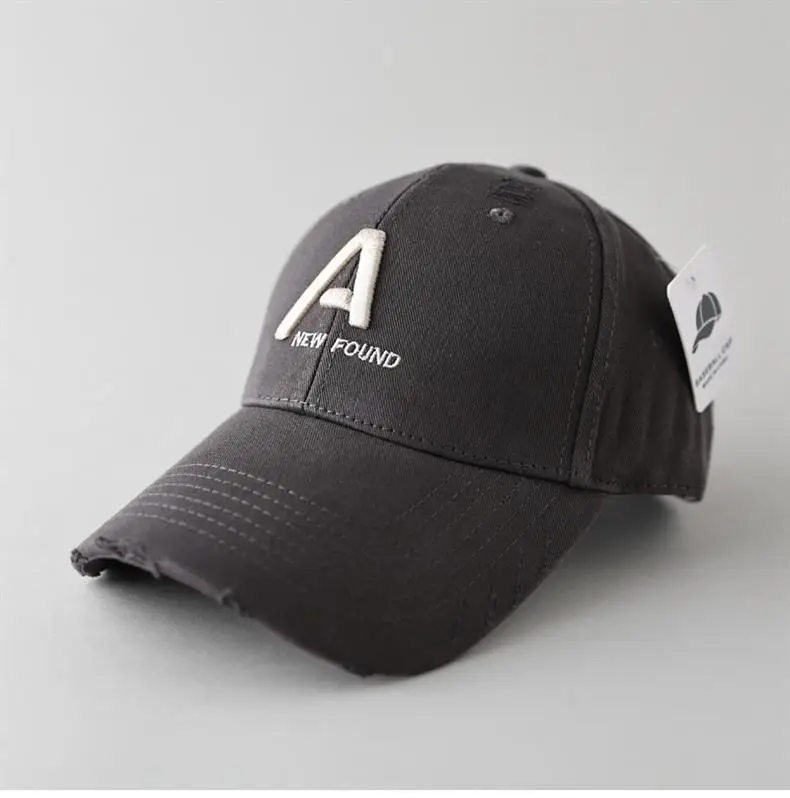 Women's Red A Letter Embroidered Baseball Cap — feature 9