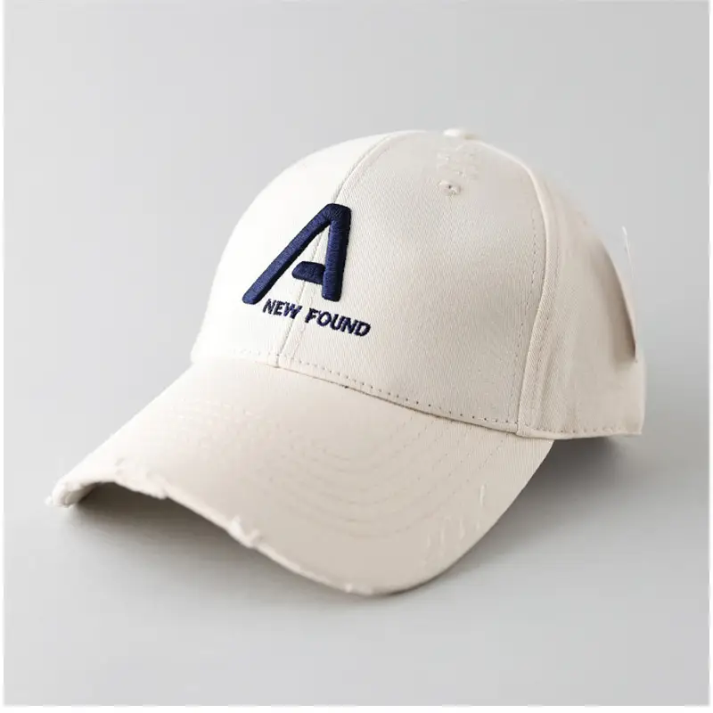 Women's Red A Letter Embroidered Baseball Cap - Image 4