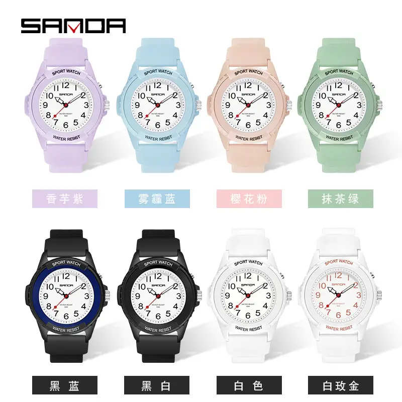 Luminous Purple Sport Watch for Men Women Waterproof Quartz - Image 12