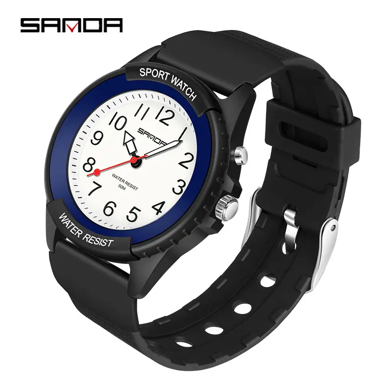 Luminous Purple Sport Watch for Men Women Waterproof Quartz - Image 2