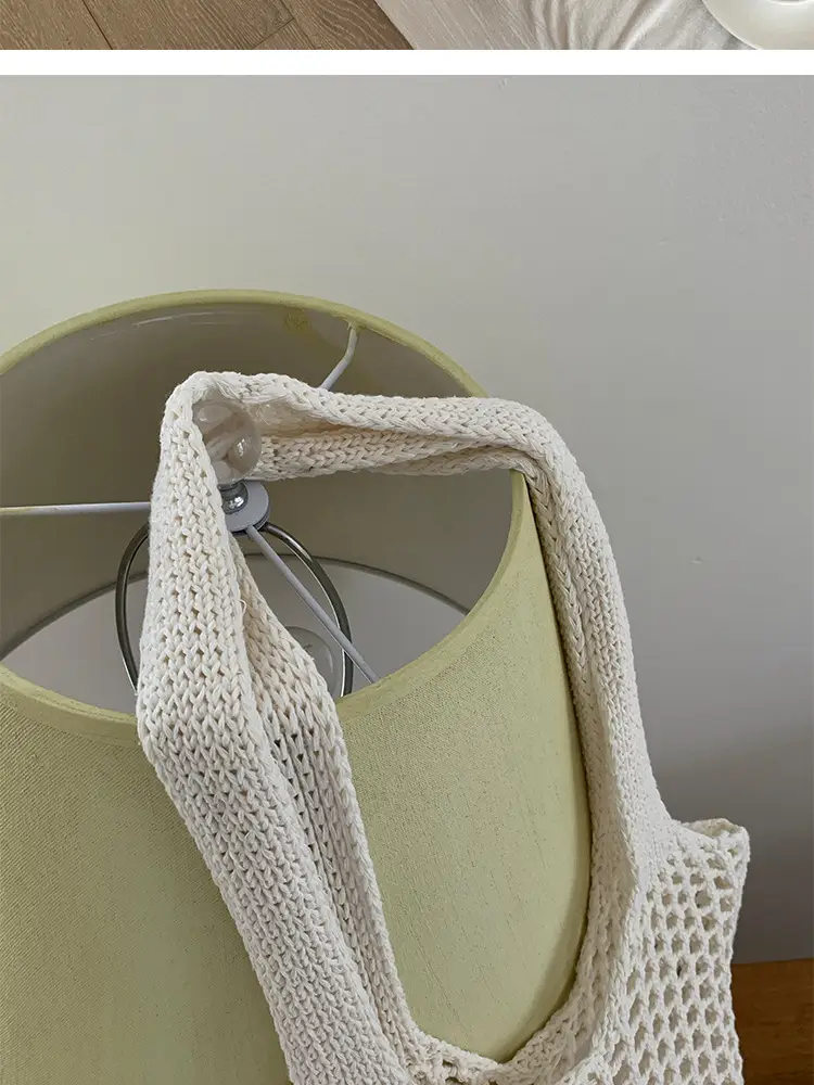 2025 New Knitted Hollow Beach Woven Holiday Bag Large Capacity Tote Bag Bohemian Shoulder Bag — feature 16