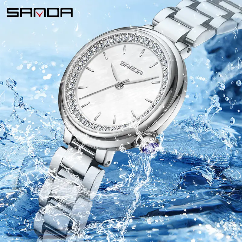 Sanda Exquisite Diamond Encrusted Women's Watch - Image 14