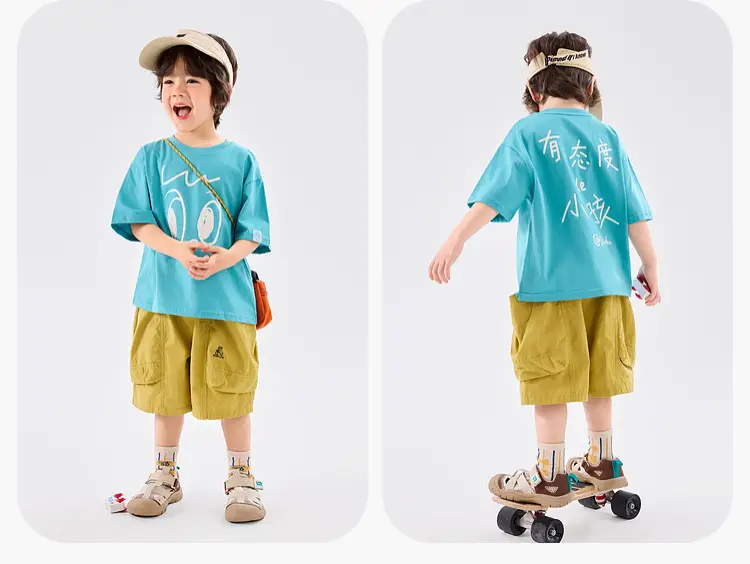 Baby T-shirt Doodle Print Cotton Summer Boys — feature 23