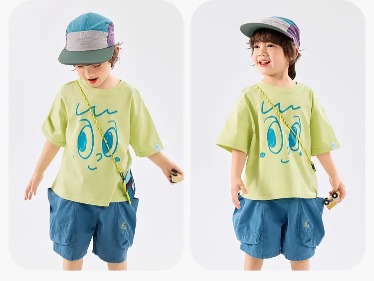 Baby T-shirt Doodle Print Cotton Summer Boys — feature 33