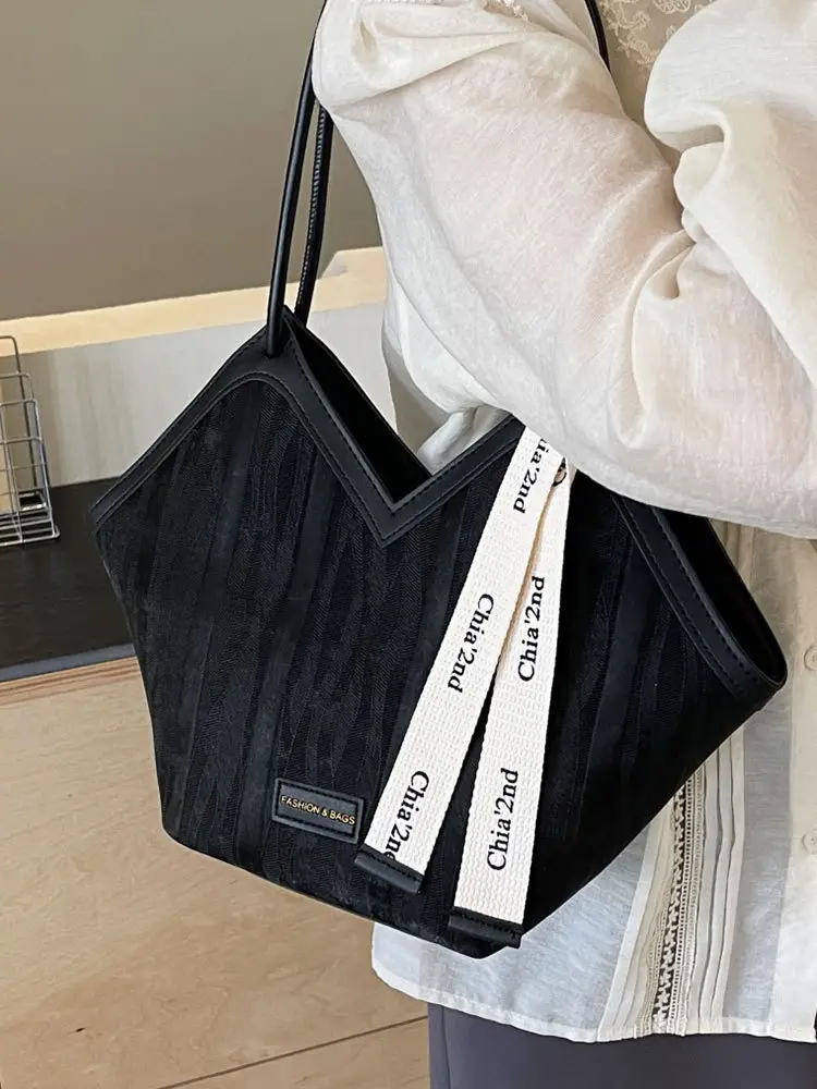 2025 Korean Style Women's White Tan Shoulder Bag