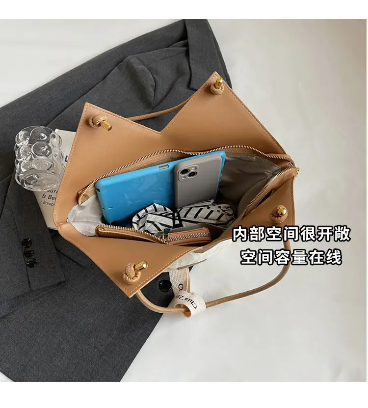 2025 Korean Style Women's White Tan Shoulder Bag — feature 11