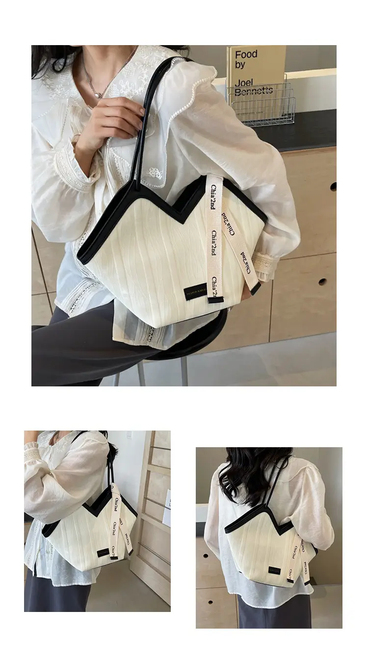 2025 Korean Style Women's White Tan Shoulder Bag — feature 13