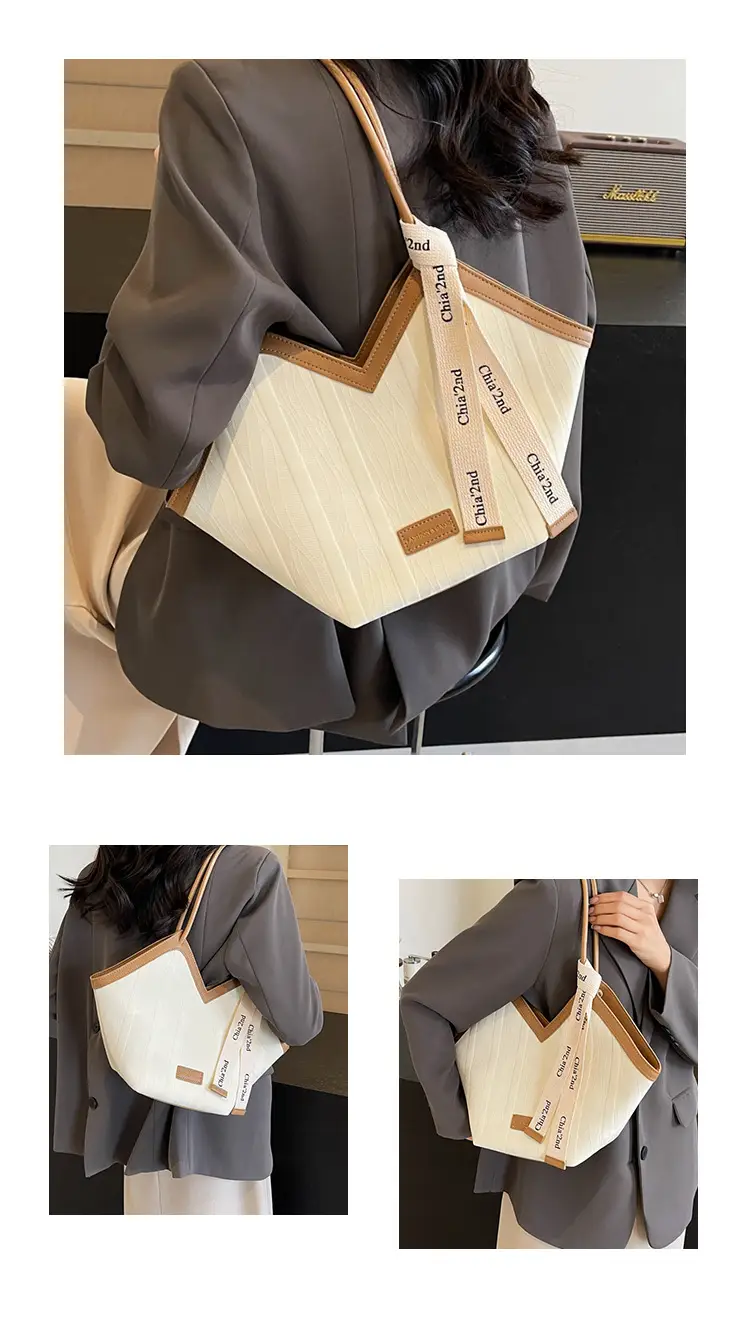 2025 Korean Style Women's White Tan Shoulder Bag — feature 15