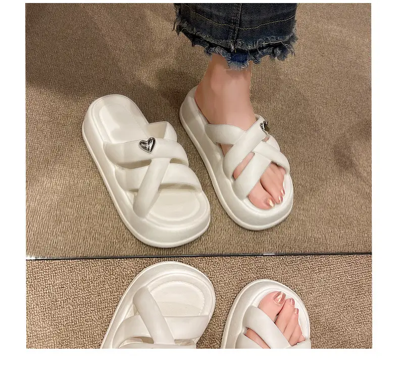 Women's Black EVA Thick Sole Sandals Summer — feature 12