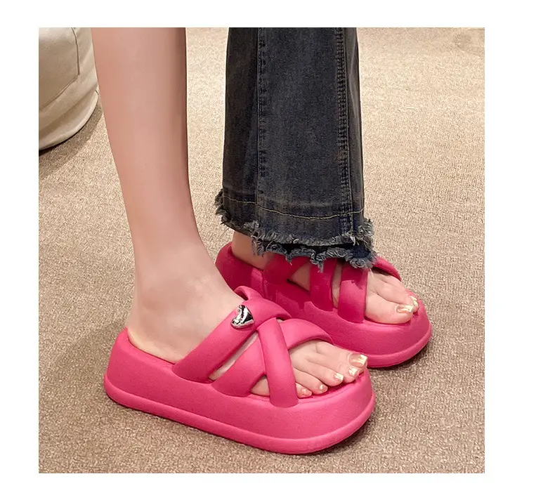 Women's Black EVA Thick Sole Sandals Summer — feature 20