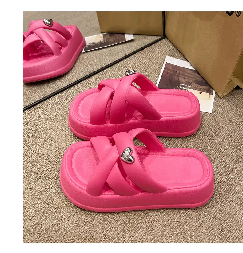 Women's Black EVA Thick Sole Sandals Summer — feature 22