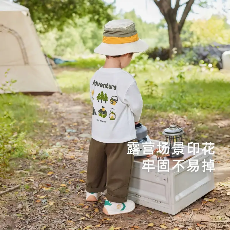 Jerry Baby Boys' White Long Sleeve T-Shirt 2026 Autumn Outfit 5A Antibacterial - Image 5
