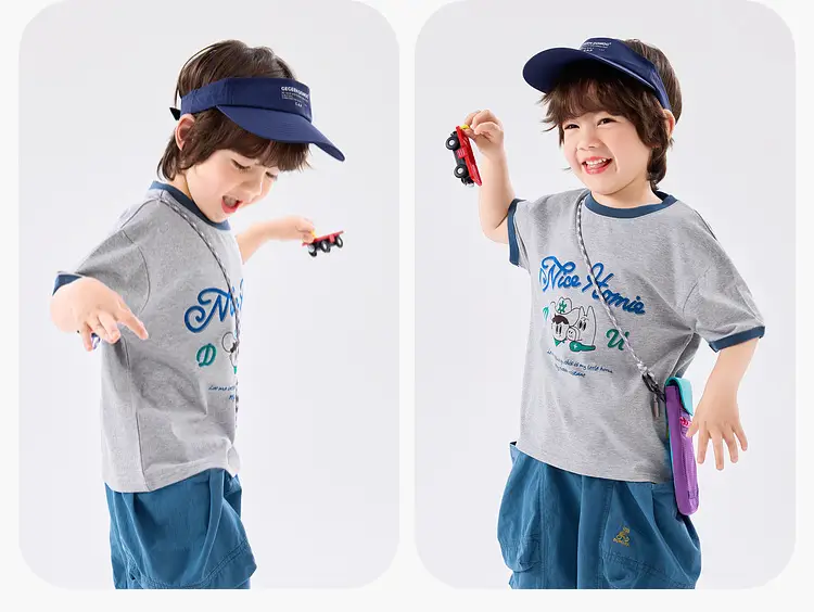 Dudu Jia Grey Shorts for Boys Summer Wear — feature 18